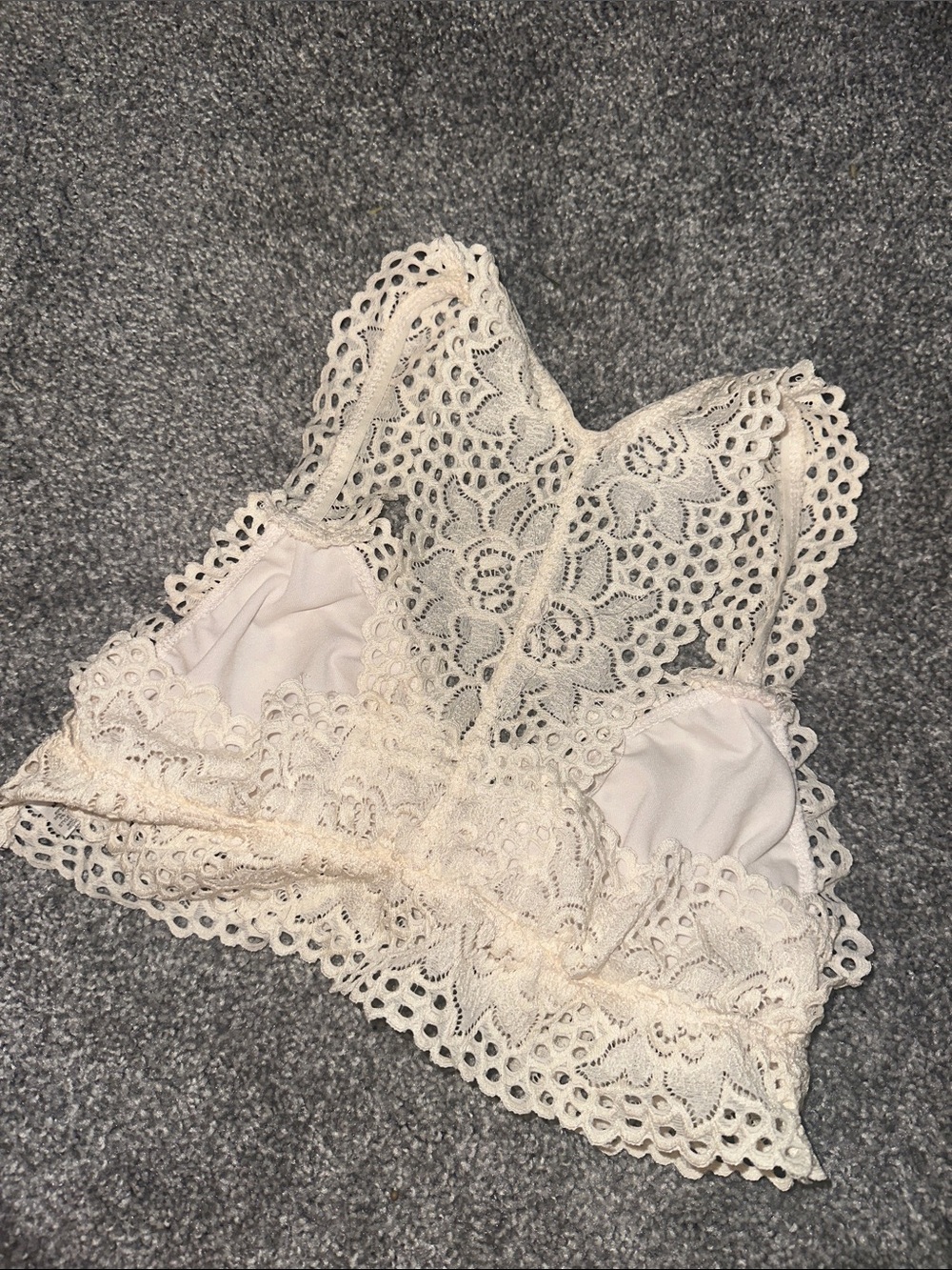 Altar'd State Cream Lace Bralette - Picture 2 of 2